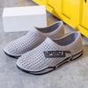 Zuecos Antideslizantes de Suela Suave para Hombre, Zapatos Deportivos de Moda al por Mayor, Sandalias de Cobertura Total para Hombre de Playa, Slip-On