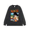 Camiseta de Manga Corta Vintage Lavada de Algodón Puro de Peso Pesado Top con Estampado de Manga Corta Vintage Japonés Europeo y Americano para Hombre Transfronterizo
