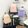 Nuevas Mochilas Escolares Sencillas para Estudiantes de Secundaria, Mochilas de Tutoría de Aspecto Elegante, Mochilas Escolares Coreanas de Moda de Gran Capacidad