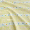 Algodón 40 Hilos Popelina Cuadros Coreanos Floral Ligero Vestido Camisa Falda Larga Tela para Niños