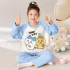 Pijama Infantil Madre-Hija Niños Otoño/Invierno Felpa Coral Cálido Niños Medianos y Grandes 2026 Nuevo Franela Ropa de Casa