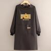 Otoño e Invierno Forrado de vellón Ropa exterior Manga larga Nuevo Overol Engrosado Delantal de Mujer Antimanchas Abrigo Cálido Overol Adulto