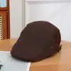 Boina Color Block Retrô para Homens e Mulheres Boina Britânica Chapéu Bico de Pato Outono Inverno Casual Artístico Painter Chapéu de Jornaleiro Estilo Novo