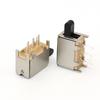 Venta al por mayor de fábrica Interruptor de llave recta de cabeza cuadrada y cabeza redonda sin bloqueo de 3 pines Botón de interruptor pulsador para amplificador de audio Ps-12F03