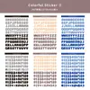 Adesivos Coloridos Alfanuméricos em Inglês para Caderno de Bolso Material para Caderno Álbum de Fotos Guka Colagem de Cânhamo Decorativa Adesivos DIY