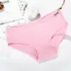 Outlet de Fábrica Calcinhas 100% Algodão Femininas Algodão Puro Cor Sólida Menina Cintura Média Respirável Estudante Adulto Calcinha Triângulo A001