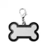 Placa de identificación para transferencia de calor, collar DIY para perros y gatos, adecuado para perros y gatos pequeños y medianos, con diseños impresos, etiqueta de identificación anti-pérdida, collar y colgante