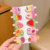 Presilhas de Cabelo para Franja de Meninas Sem Marcas, Presilhas Laterais, Presilhas Coloridas Estilo Escolar Dopamina para Franja, Acessórios de Cabelo, Grampos de Cabelo Infantis Estilo Coreano