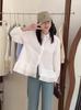Design de Estilo Coreano Senso de Design Costura de Renda Camisa Branca de Manga Longa Feminina Primavera e Outono Solta Emagrecedora Top Elegante Retrô