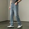 Jeans casual pesado de alta qualidade estilo americano para homens, nova coleção de outono/inverno com forro de fleece, streetwear moderno, moda masculina de luxo leve, calças de corte reto
