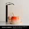 Caneca de Café de Cerâmica Rústica de Luxo Leve, Caneca para Latte Art Estilo Americano, Caneca de Café Pessoal para Homens e Mulheres, Copo para Beber, Caneca