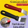 Lâmina de fundo de vaso espessada para remover óleo, ferramenta de mancha de alcatrão de escala preta, lâmina de alcatrão de geladeira, descongelamento, pá de gelo, limpeza de cozinha, limpeza de limpeza