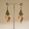 Pendientes de gancho de resina con forma de hoja ovalada y pluma, transfronterizos europeos y americanos, pendientes frescos y sencillos de verano, pendientes de diseño nicho para mujer