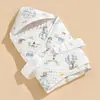 Bolsa de Gasa de Algodón de Bambú para Recién Nacido Tipo A para Bebé Recién Nacido Envoltura para Fular Antisobresalto Toalla Primavera y Verano Delgada