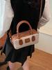 Bolso de bolos de color nicho para mujer, nuevo bolso de lona de alta gama 2025, bolso bandolera vintage.