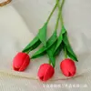 Tulipán, flor falsa, decoración del hogar, tacto de PU, flor artificial, foto de simulación, fábrica de flores falsas, ramo de boda al por mayor
