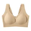 Ropa interior tipo top de tirantes sin costuras de seda de morera antibacteriana para mujer, alta elasticidad, ligera, transpirable, talla única, estilo pullover, talla grande