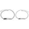Pulsera de Pareja Nuevo Poema de Amor Un Par de 520 para Hombres y Mujeres Regalo de Amistad Pulsera Cuadrada Creativa Coreana con Letra de Marca