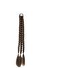 Peluca de cola de caballo con trenza de boxeadora para mujer, cabello artificial teñido, trenza de espiga, mismo estilo de TikTok, cabello trenzado, cola de caballo alta, trenza falsa en stock