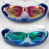 Precio especial gafas de natación impermeables antivaho anti-ultravioleta gafas de natación en caja punto multicolor equipo de natación SY8100