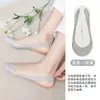 Venta Directa al Por Mayor Calcetines de Media Suela con Almohadilla Esponjosa de Seda de Hielo, Calcetines Invisibles de Seda de Hielo para Mujer, Calcetines de Barco para Mujer sin Talón, Antideslizantes, con Diseño Hueco, Ultra Bajos