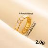 304 Aço Inoxidável Nicho Personalidade Amorosa Anel de Abertura Gotas de Óleo Feminino Estilo Frio Anel Simples Joias em estoque