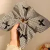 Goma para el pelo vintage francesa de satén con aspecto de pintura al óleo, elegante accesorio para coleta baja, accesorio de pelo elegante para otoño e invierno con un pañuelo cuadrado