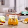 Garrafa de Vidro Transparente Multifuncional de Grande Capacidade com Tampa de Encaixe Garrafa de Conserva Selada Garrafa Dispensadora de Picles Pronta para Venda
