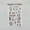 Pegatinas Lindas de Niña de Dibujos Animados, Pegatinas Decorativas DIY para Diario Guka, Pegatinas Impermeables Ins, Pegatinas Estilo Coreano para Planificador