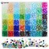 Amazon transfronterizo cuentas de vidrio DIY pulsera collar enhebrado cuentas sueltas accesorios de joyería de cuentas de vidrio