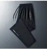 Calça Jogger Gelo Seda Artística Tendência Estilo Japonês com Zíper Moda Harajuku Versátil Fina Longa para Comércio Exterior