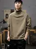 Camiseta de algodón de manga larga, gruesa, de peso pesado, con relieve y forro polar para invierno para hombre, nueva prenda exterior casual versátil de otoño/invierno 2026