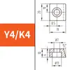 Máquina-ferramenta de Prensa de Trilho Guia Linear Trilho de Linha Bloco Fixo Placa de Pressão Pórtico Tipo K3Y4Y5T1T2T3 Bloco de Cunha