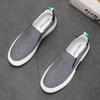 Tênis de Lona Masculino Primavera Slip-on Respirável Estilo Coreano Tendência Versátil Casual Moda Masculina para Verão