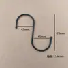 Gancho magnético de acero inoxidable en forma de S para cocina y dormitorio, tendedero multifuncional, gancho para almacenamiento de herramientas, gancho en S, cabeza redonda, negro