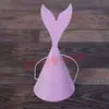 Sombrero de cumpleaños de sirena de papel brillante creativo para niños, suministros para fiestas, accesorios para fotos, sombrero de papel, fabricantes de comercio exterior al por mayor