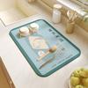 Pad Drenador de Encimera de Cocina de Dibujos Animados Lindo Tela Tecnológica Pad Absorbente Mesa de Bar para el Hogar Aislamiento de Platos Pad para Lavabo