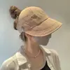 Chapéu de Sol Estilo Ruth com Acessório para Rabo de Cavalo e Máscara, Boné com Aba para Proteção Solar, Secagem Rápida, Leve
