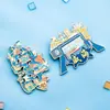 Pegatina de refrigerador Weihai imán de gota de pegamento metálico caricatura lindo creativo logo imán suave recuerdo pegatina magnética