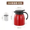 Xiyijia 304 Bule para Ensopado Camada Dupla a Vácuo com Infusor de Chá Garrafa Térmica Dormitório Estudantil Panela de Saúde Bule de Escritório