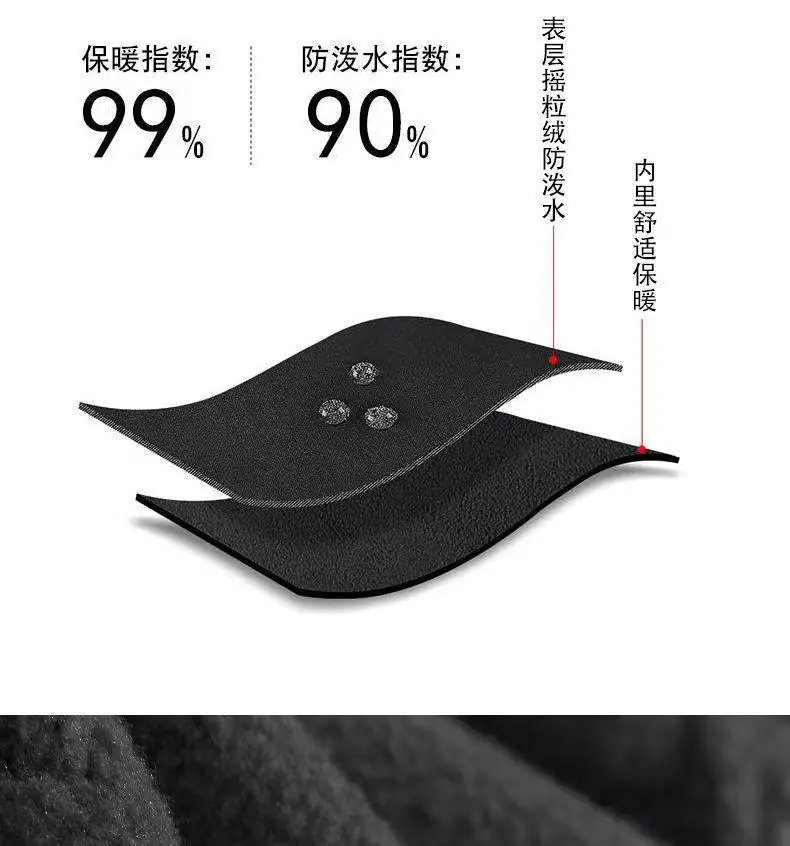 冬季防寒保暖手套,摇粒绒加厚手套,防滑户外可触屏手套,开车运动骑车手套,加绒手套