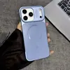 Compatível Instantaneamente com Capa de Celular Magnética Sem Moldura Apple 17 Pro Max, Capa Protetora Estilo Europeu e Americano iPhone 16 Fosco 15