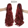 Peruca nova, peruca rabo de cavalo com presilha de garra, cabelo longo cacheado, ondas grandes, produto transfronteiriço, atacado em estoque, rabo de cavalo cacheado