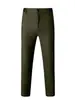 Atacado Transfronteiriço Verão Finos Calças Masculinas Tendência Seda Gelada Caimento Casual Calças Longas Masculinas Slim Cropped Calças Sociais
