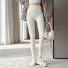 Pantalones Barbie cálidos de cintura alta con interior engrosado y lijado para mujer, línea "No Embarrassment" (otoño/invierno, 81107)