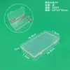 Caja de Plástico Transparente Rectangular Herramienta de Ferretería Piezas Caja de Almacenamiento Transparente Accesorios para Teléfonos Móviles Piezas Caja Organizadora