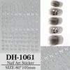 Pegatinas para Uñas de Moño de Color Sólido con Base Adhesiva Plana, Versátiles Pegatinas de Accesorios para Arte de Uñas DIY de Moño Dh1061