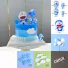 Decoración de pastel de cumpleaños Doraemon Doraemon Hello Kitty decoración cabeza que se mueve Día del Niño celebridad de internet