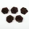 Rosa plana de poliéster hecha a mano de 2,5 cm, 19 colores, de gran venta para exportación, con flores, ideal para zapatos, sombreros, tocados y accesorios para el cabello.