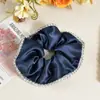 Goma para el pelo estilo coreano con pedrería brillante, accesorio de alta gama para coletas y recogidos, cordón para el pelo, disponible para venta al por mayor